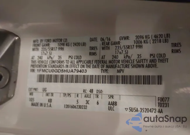 1FMCU0GD5HUA79403: 44201379