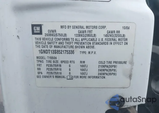 1GNDT13S852175336: 44202453