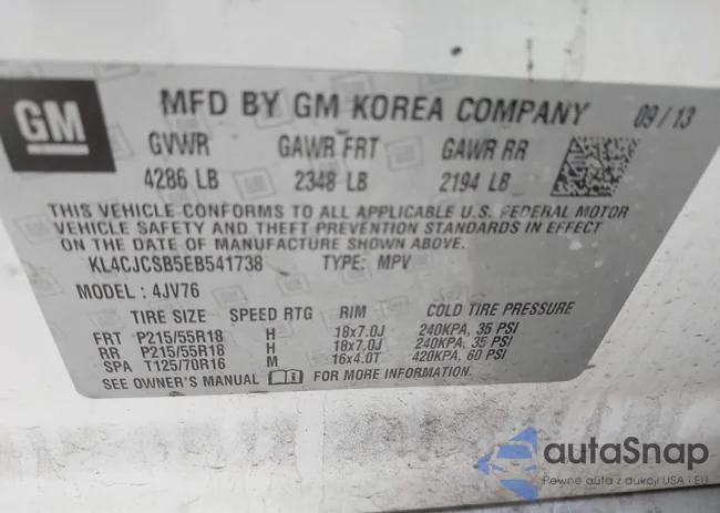 KL4CJCSB5EB541738: 44202460