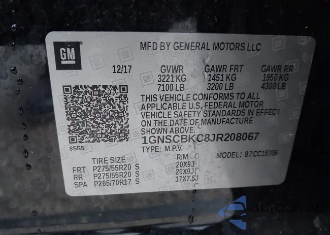 1GNSCBKC8JR208067: 44202521