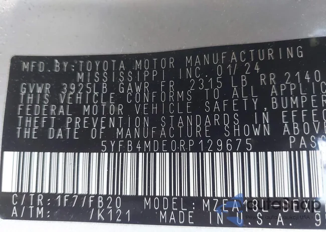 5YFB4MDE0RP129675: 44202585