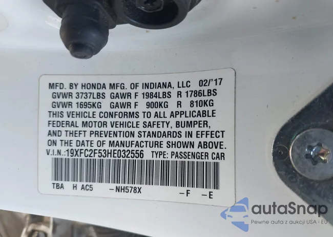 19XFC2F53HE032556: 44202602