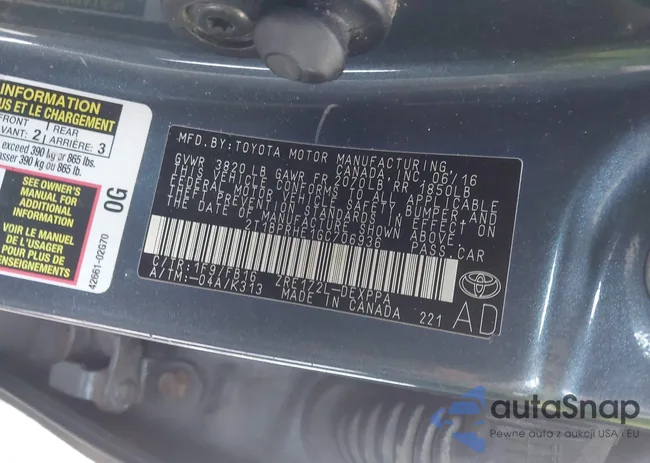 2T1BPRHE1GC706936: 44202604