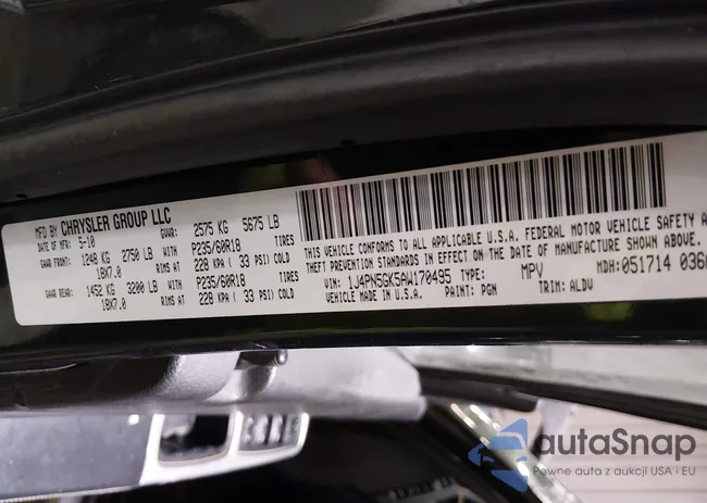 1J4PN5GK5AW170495: 44202687