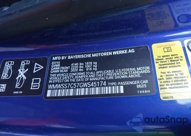 WMWSS7C57GWS45174: 44202809