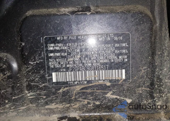 JF2GPABC9G8316517: 44202848