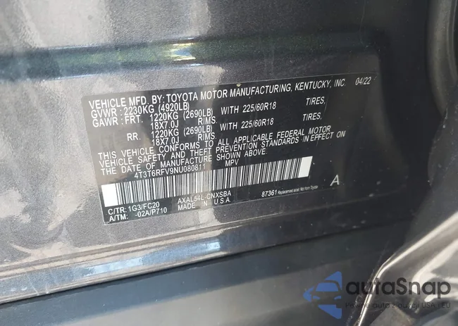 4T3T6RFV9NU080811: 44202886