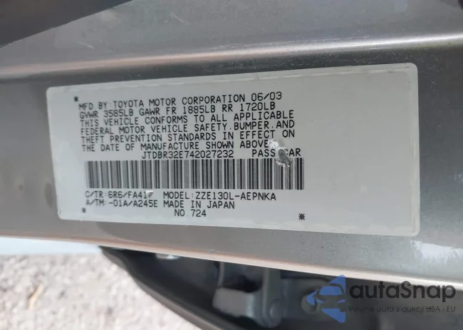 JTDBR32E742027232: 44202900