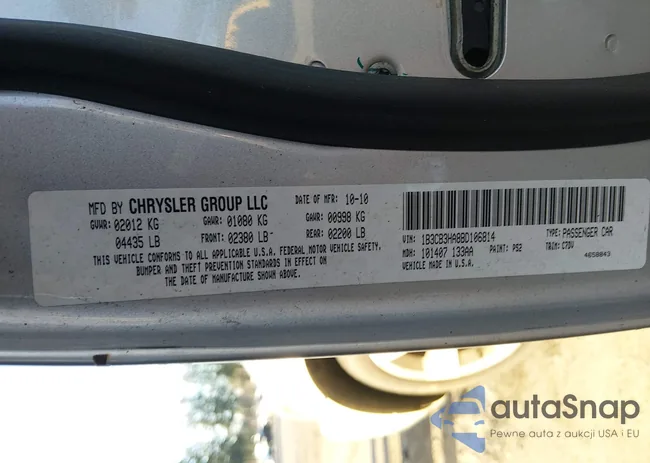 1B3CB3HA8BD106814: 44202947