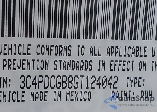 3C4PDCGB8GT124042: 44202982