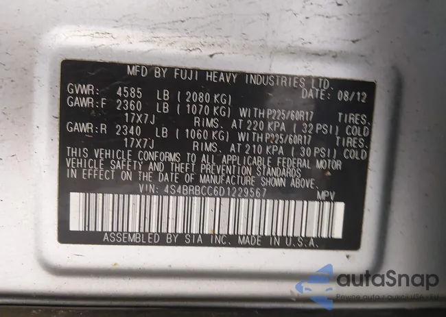 4S4BRBCC6D1229567: 44202082