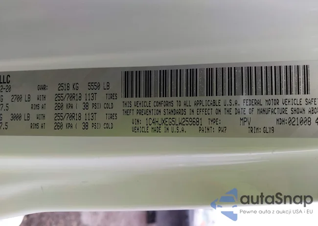 1C4HJXEG5LW259681: 44202367