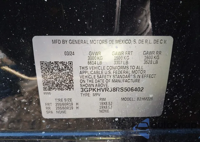 3GPKHVRJ8RS506402: 44202385