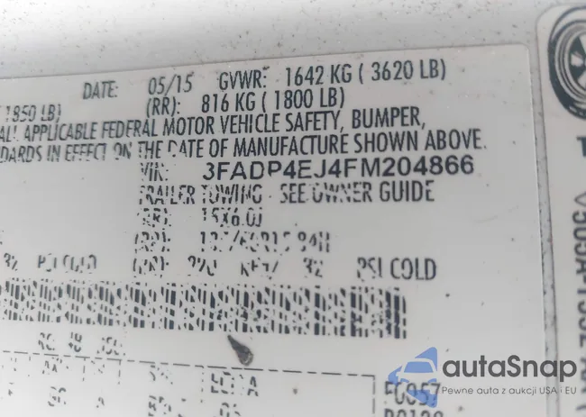 3FADP4EJ4FM204866: 44203525