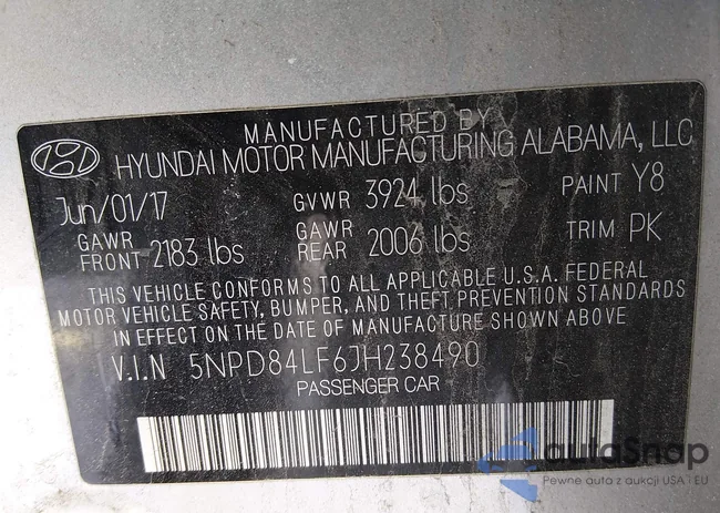 5NPD84LF6JH238490: 44203597