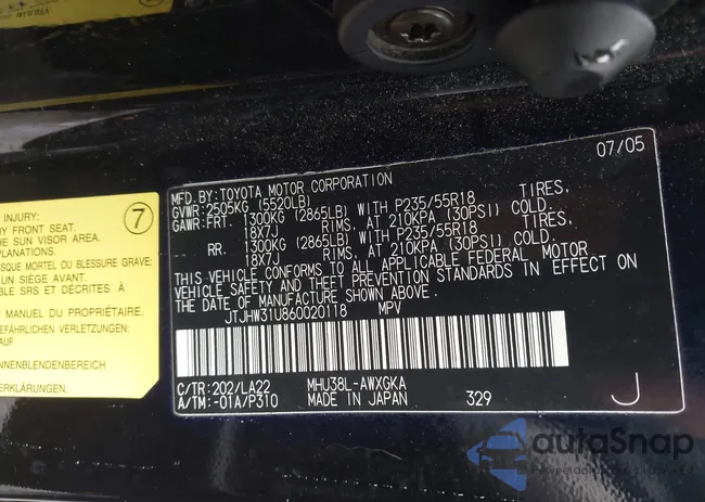 JTJHW31U860020118: 44203611