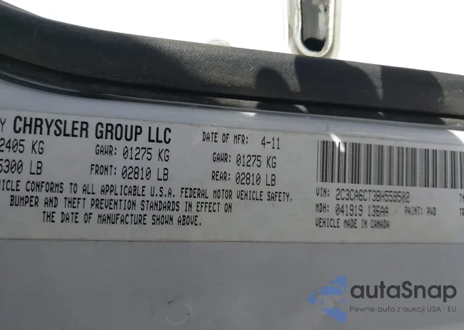 2C3CA6CT3BH559502: 44203619