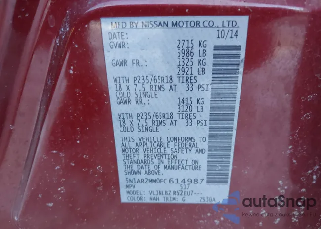 5N1AR2MM0FC614987: 44203700