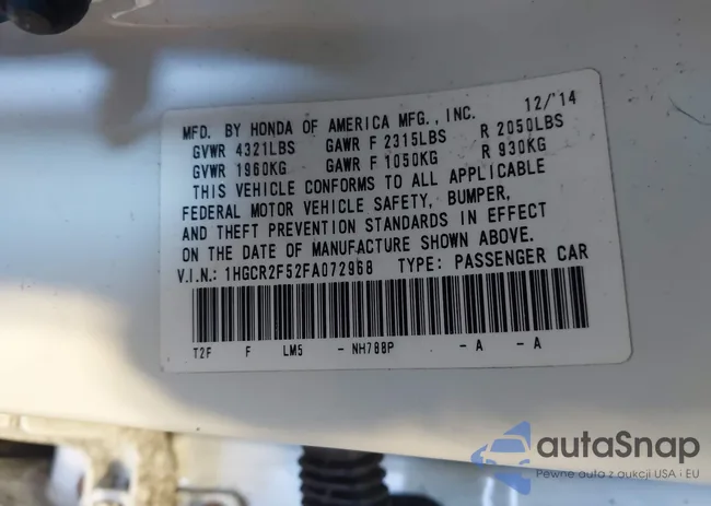 1HGCR2F52FA072968: 44203757