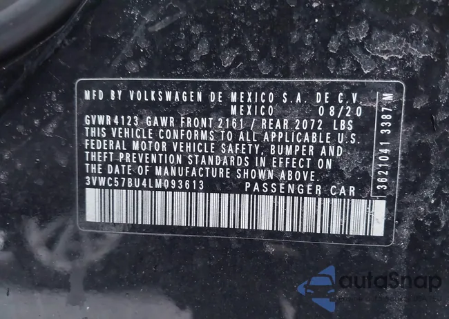 3VWC57BU4LM093613: 44203769