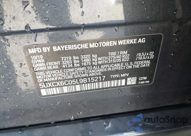 5UXCX6C05L9B15217: 44203781