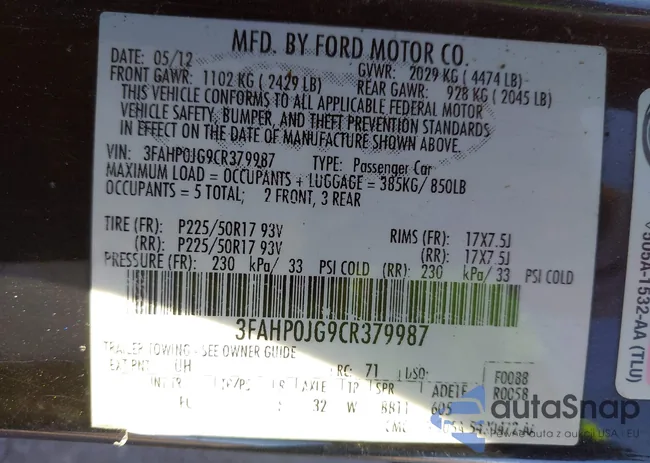 3FAHP0JG9CR379987: 44203801