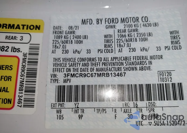 3FMCR9C67MRB13467: 44203820