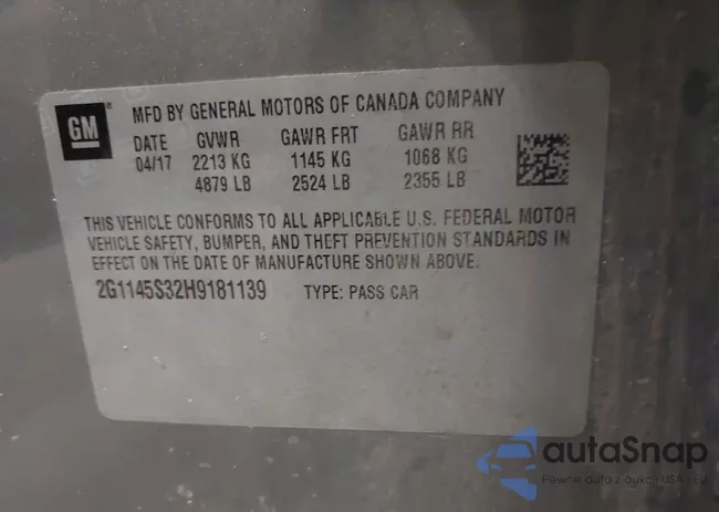 2G1145S32H9181139: 44203833