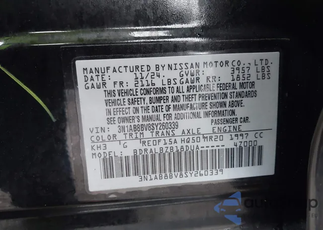 3N1AB8BV8SY260339: 44203868