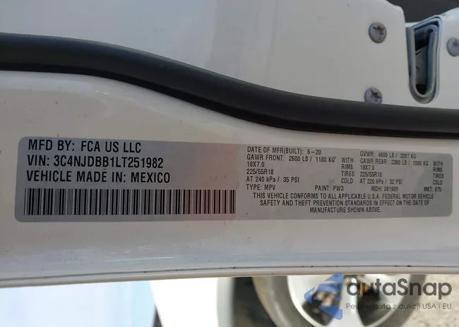 3C4NJDBB1LT251982: 44203920