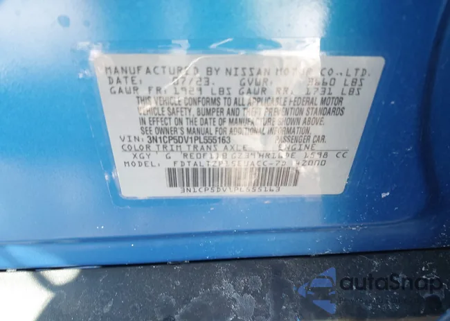 3N1CP5DV1PL555163: 44203943