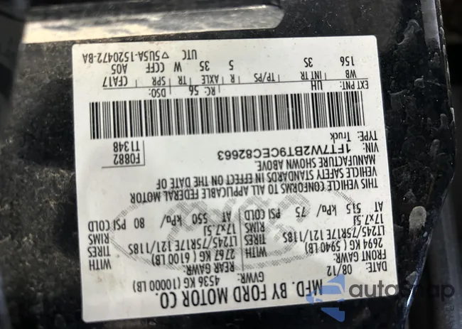 1FT7W2BT9CEC82663: 44203966