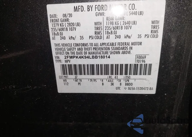 2FMPK4K94LBB18014: 44203103