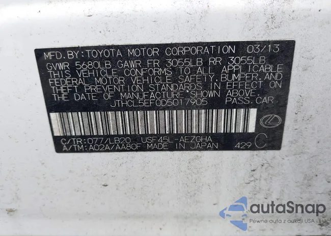 JTHCL5EF0D5017905: 44203153