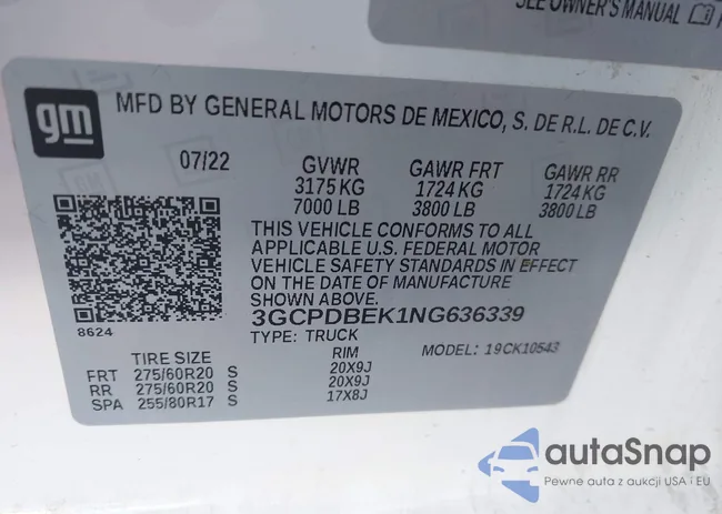 3GCPDBEK1NG636339: 44203233