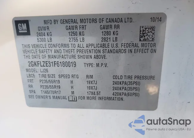 2GKFLZE31F6180019: 44203234