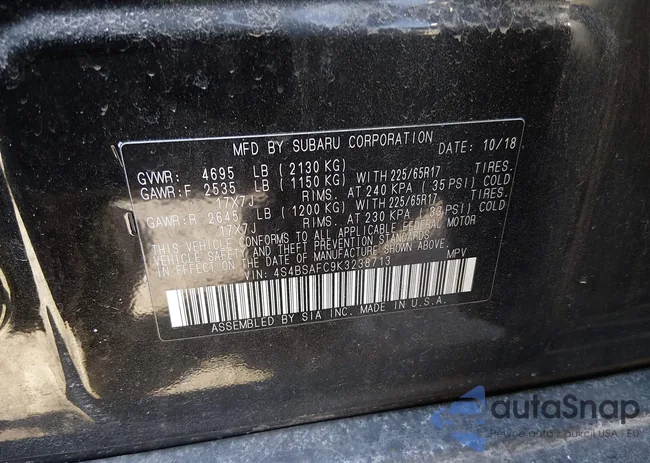 4S4BSAFC9K3238713: 44203299