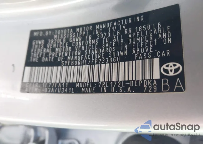 5YFBURHE7FP233860: 44203302