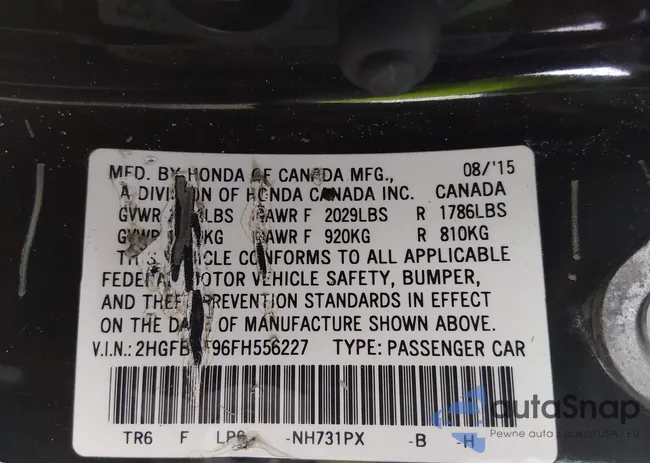 2HGFB2F96FH556227: 44203336