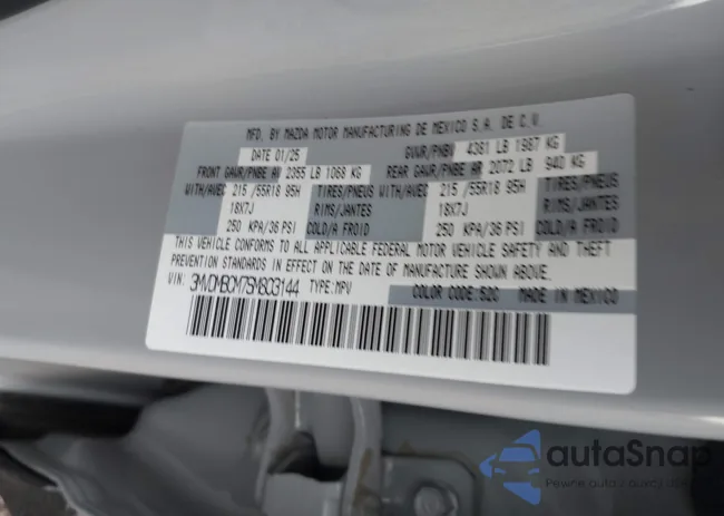 3MVDMBCM7SM803144: 44203343