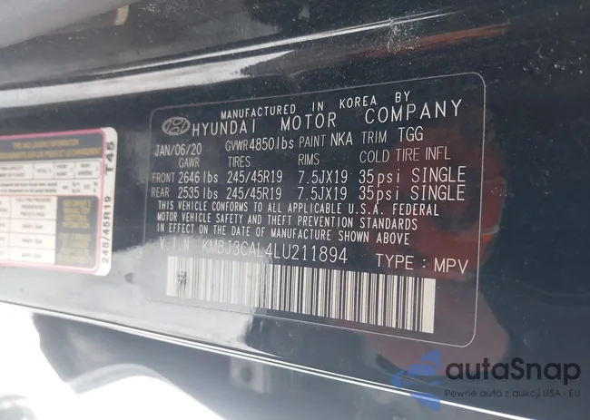 KM8J3CAL4LU211894: 44204406