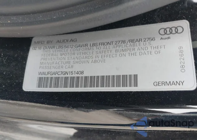 WAUFGAFC7GN151408: 44204416