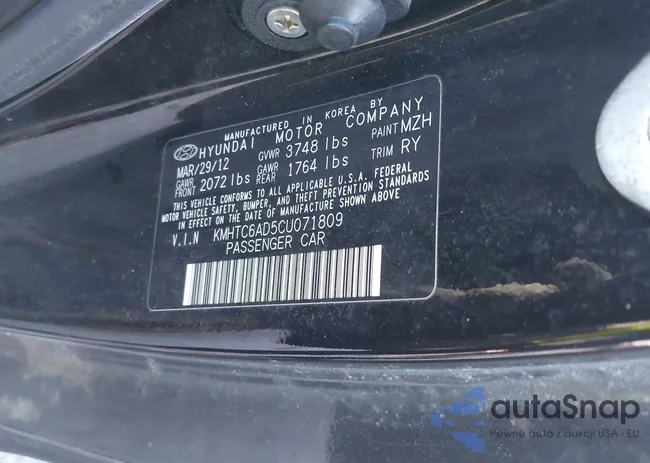 KMHTC6AD5CU071809: 44204466