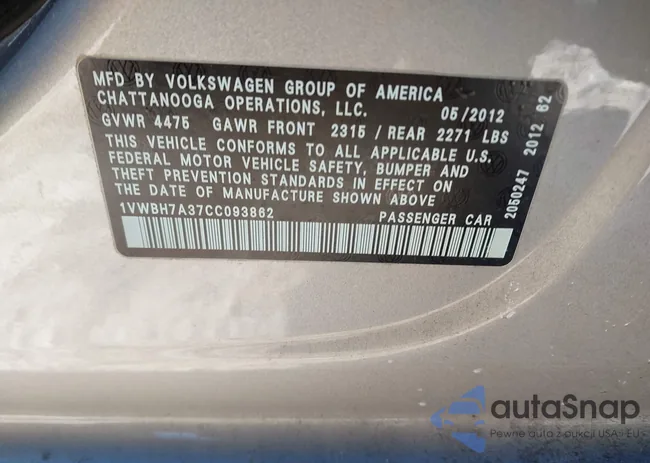 1VWBH7A37CC093862: 44204506