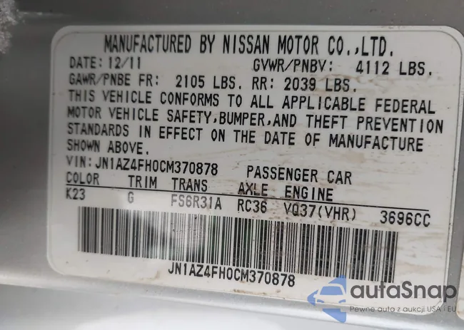 JN1AZ4FH0CM370878: 44204560