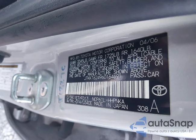 JTKKT624960164691: 44204601