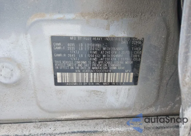 4S4BSACC5H3320418: 44204644