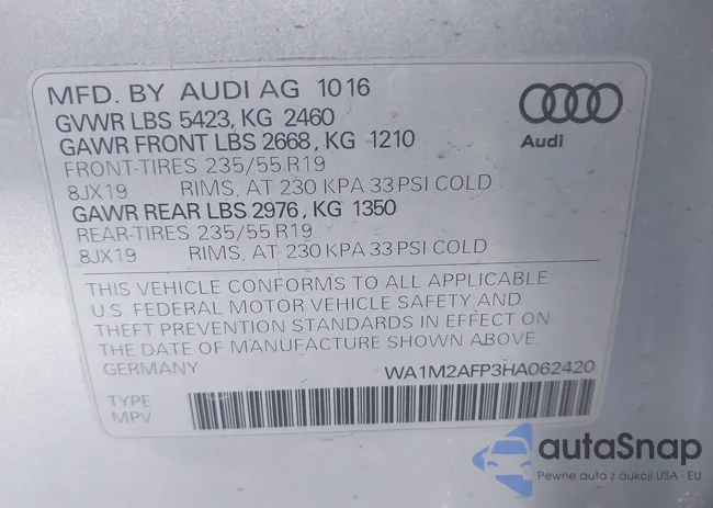 WA1M2AFP3HA062420: 44204663