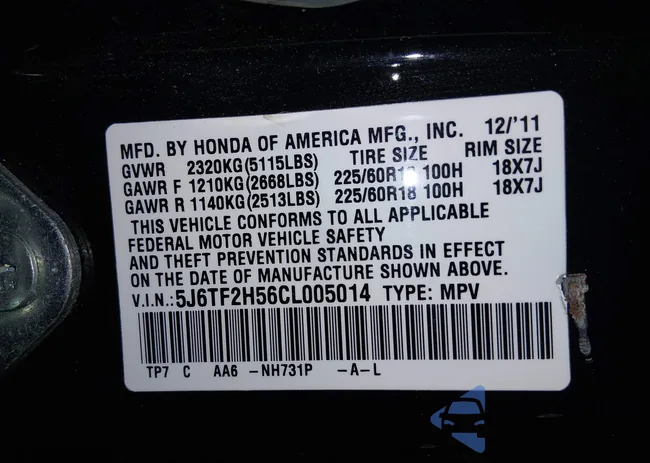 5J6TF2H56CL005014: 44204672