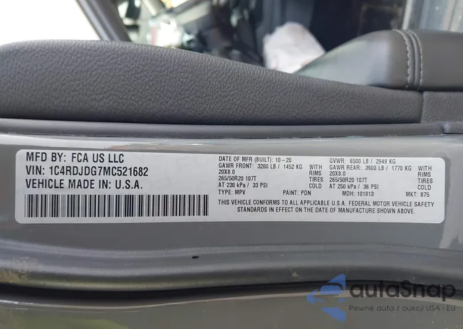 1C4RDJDG7MC521682: 44204716